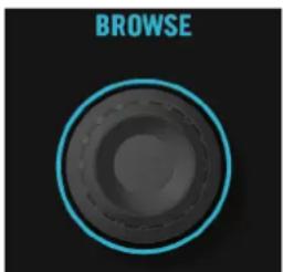 NATIVE INSTRUMENTS Traktor Kontrol S2 MK2 - Encodeur Browse (BROWSE) et boutons Load (A et B) - 1