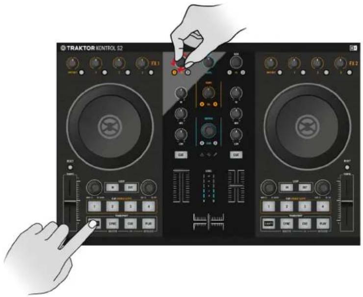 NATIVE INSTRUMENTS Traktor Kontrol S2 MK2 - Regler le gain d'un canal - 1