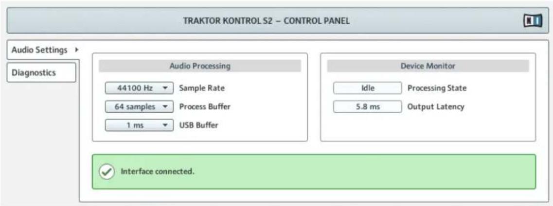 NATIVE INSTRUMENTS Traktor Kontrol S2 MK2 - Ouvrir le Control Panel - 2