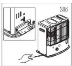 TECTRO R233TC - KONTROLLERA ATT VARMAREN AR AVSTANGD OCH HELT AVSVALNAD INNAN DU BYTER VEKE. - 26