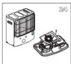 TECTRO R233TC - L E N S U R E T H A T T H E H E A T E I S O F F AND C O M P L E T E L Y COOL BEFORE STARTING TO REPLACE THE WICK. - 24