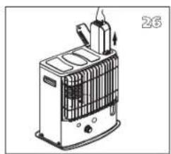 TECTRO R233TC - L ANTES DE SUBSTITUIR A MECHA, A ESTUFA DEVE ESTAR APAGADA E COMPLETAMENTE FRIA. - 27
