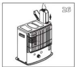 TECTRO R233TC - L ANTES DE COMENZAR A CAMBIAR LA MECHA, LA ESTUFA TIENE QUE ESTAR APAGADA Y COMPLETA - MENTE FRIA. - 12