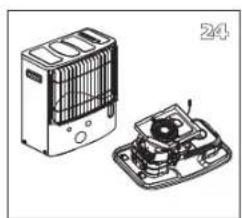 TECTRO R233TC - L ANTES DE SUBSTITUIR A MECHA, A ESTUFA DEVE ESTAR APAGADA E COMPLETAMENTE FRIA. - 25