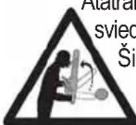 Wolf Garten CSE 2240 - Naudoti ELEKTRINIS PJUKLA tik medienos p jovimui. - 1