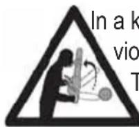 Wolf Garten CSE 2240 - DANGER FROM KICKBACKS - 1