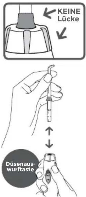 Waterpik WP950 - Einsetzen und Abnehmer der Dusen - 1