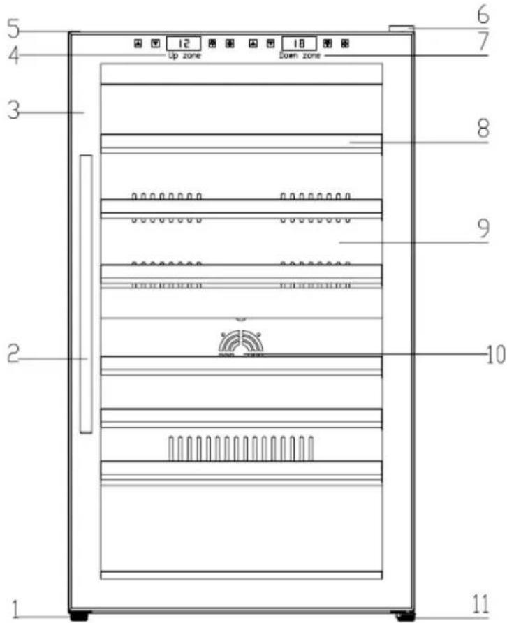 CASO WineMaster Touch 382D - Gesamtübersicht WineComfort touch 38-2D - 1
