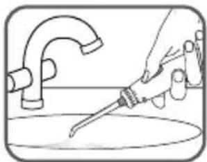 Waterpik Ultra WP112E1 - Preparazione dell'unità (solo al primo uso) - 2