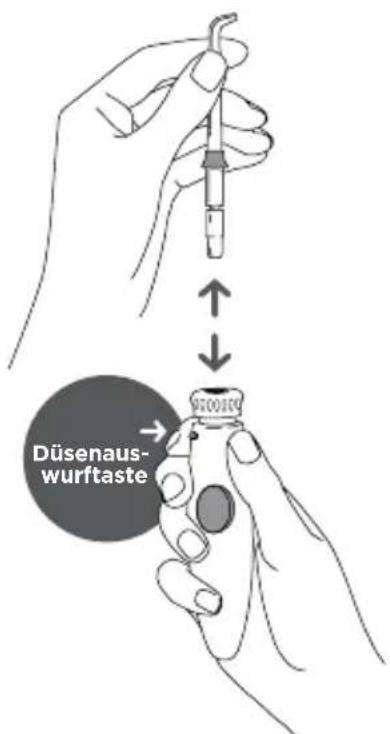 Waterpik Ultra WP112E1 - Aufsetzen und Abziehen der Dusen - 1
