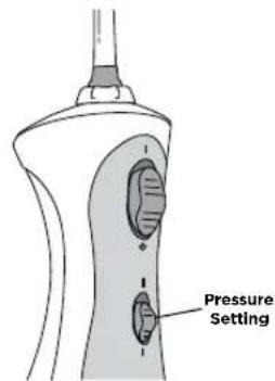 Waterpik WP462E1 - Adjusting the Pressure Setting - 3