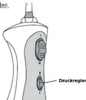 Waterpik WP462E1 - Regulleren des Wasser/drucks - 1