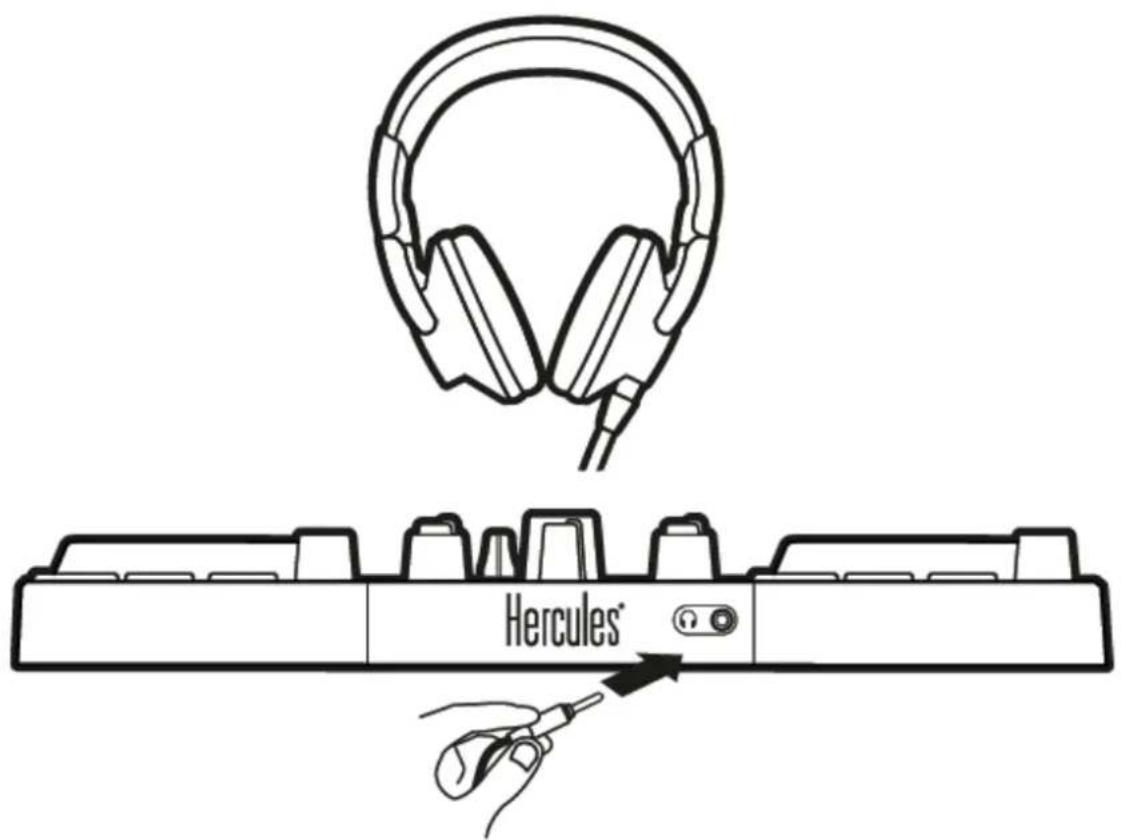 HERCULES DJControl Inpulse 200 - 2.Sortie casque (=) sortie 3-4 - 1