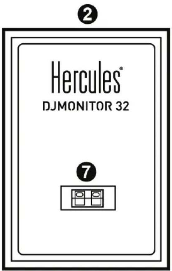 HERCULES DJControl Starlight - Conexión del kit de altavoces - 2