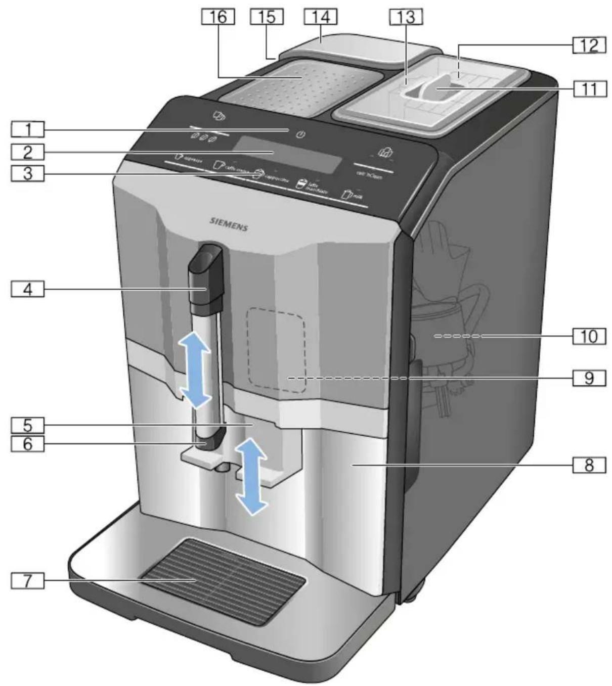 SIEMENS EQ.3 S500 TI305206RW - Fully automatic espresso machine - 5