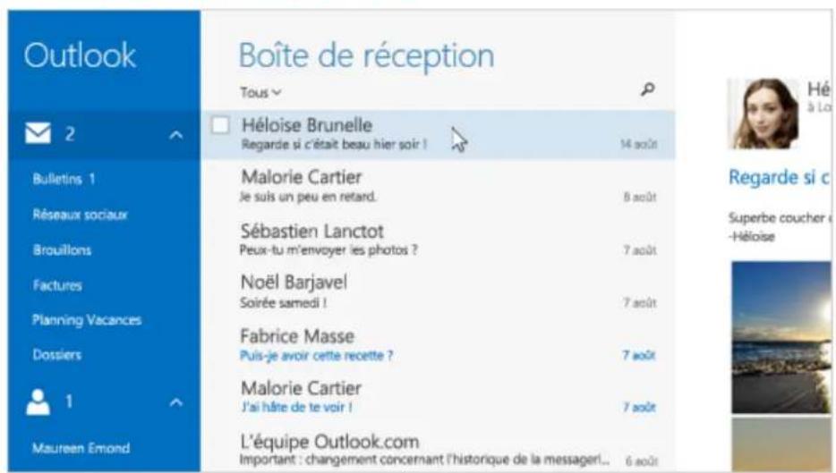 MICROSOFT Wireless Display Adapter V2 - Utilisation de l'application Courrier - 1