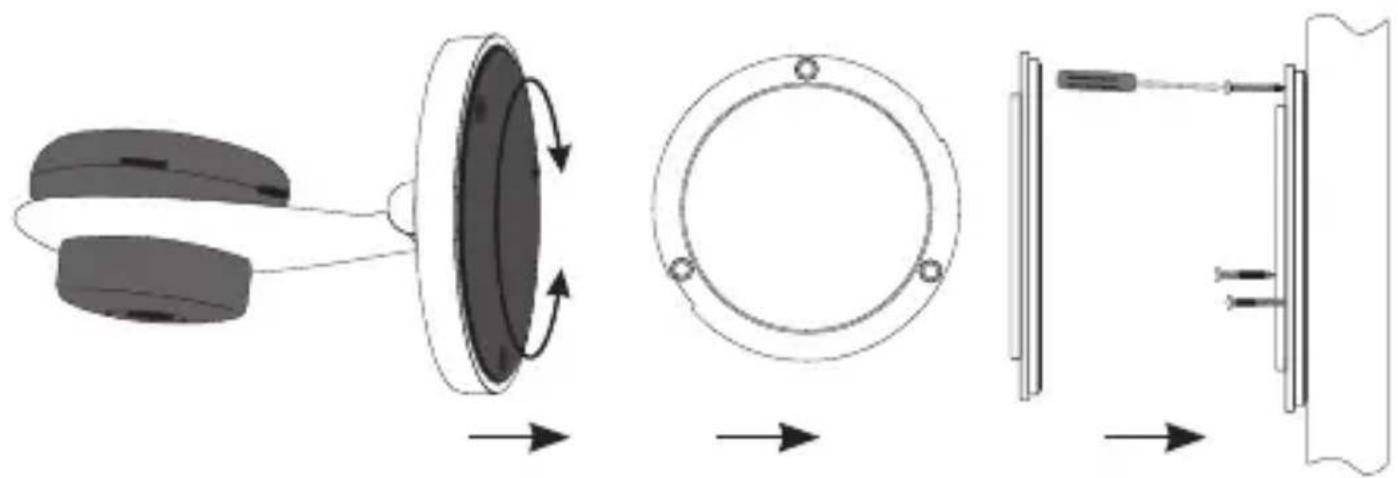 ALECTO DVC105IP - TO MOUNT THE CAMERA ON A FIXED SPOT. - 1