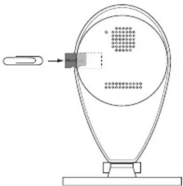 ALECTO DVC105IP - TO INSERT THE SD CARD. - 2