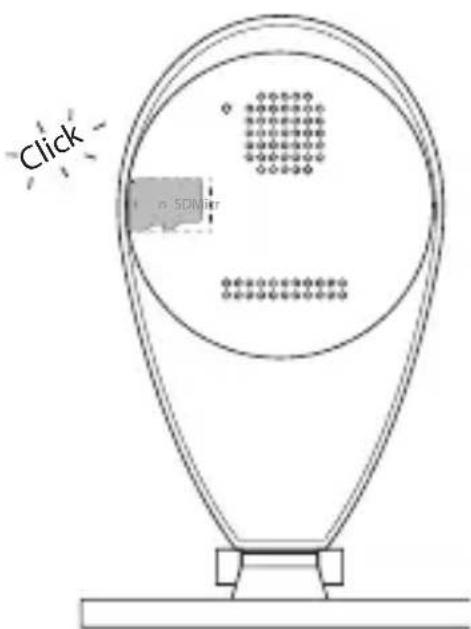 ALECTO DVC105IP - TO INSERT THE SD CARD. - 3