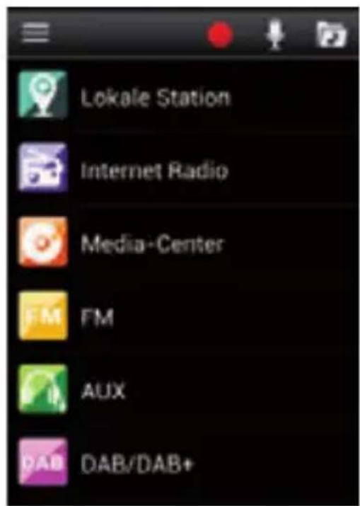 Imperial Dabman i450 - Menu principal - 1