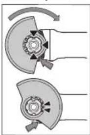 BOSCH GWS 18125 SPL Professional - Cubierta protectora para amolar - 1