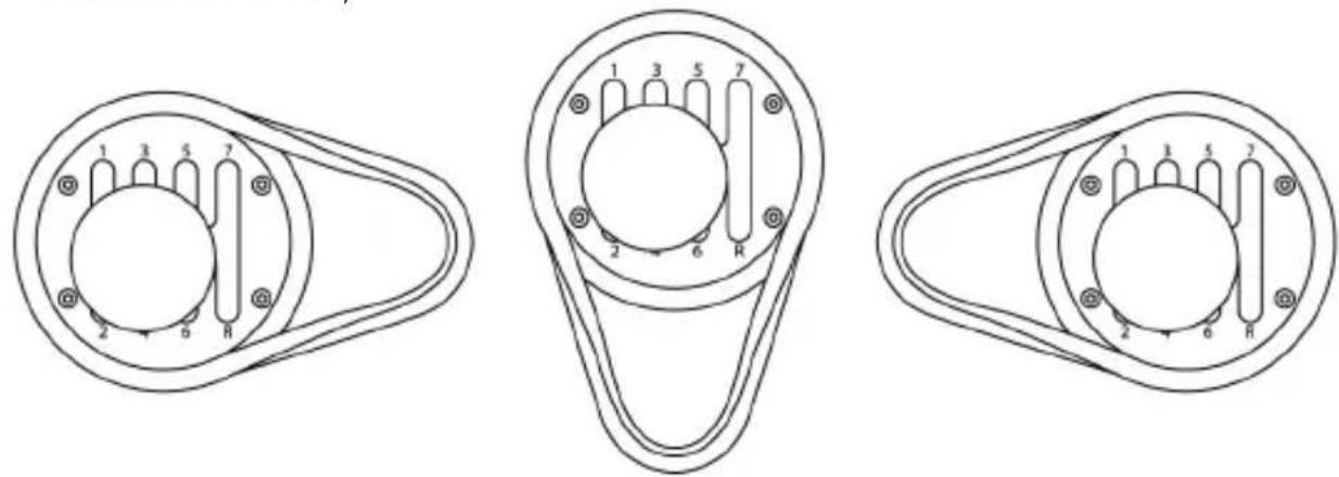 THRUSTMASTER TH8A Shifter - VAIHDELEVYJEN ASENTO JA SUUNTA (SÄÄDETTRVISSÄ 360°) - 2
