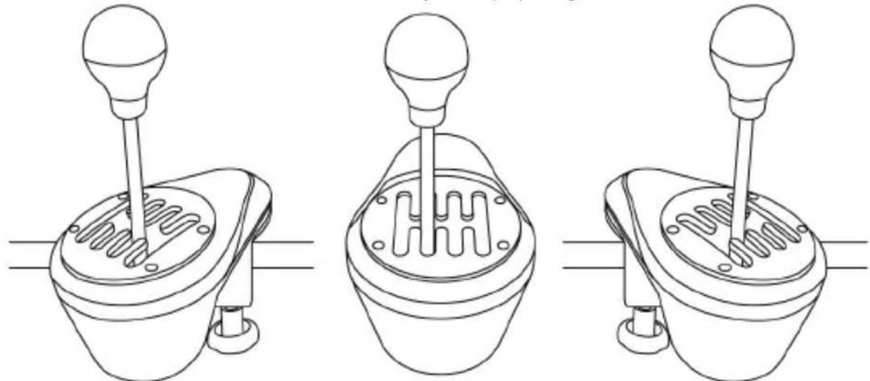 THRUSTMASTER TH8A Shifter - Placera och rotera klämsystemet (kan justeras 360^ ) - 2