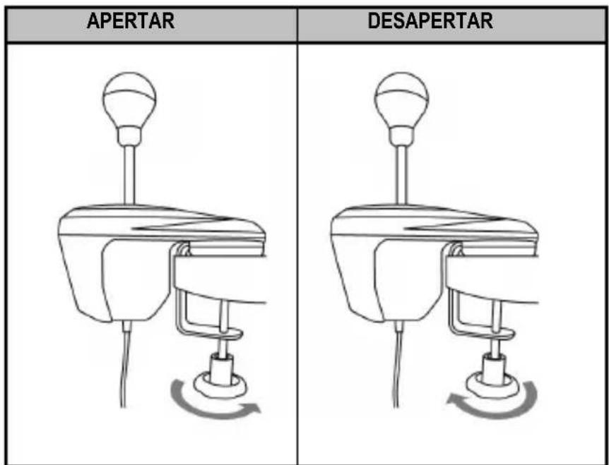 THRUSTMASTER TH8A Shifter - Montar a alavanca de velocidades numa mesa ou secrearia - 1