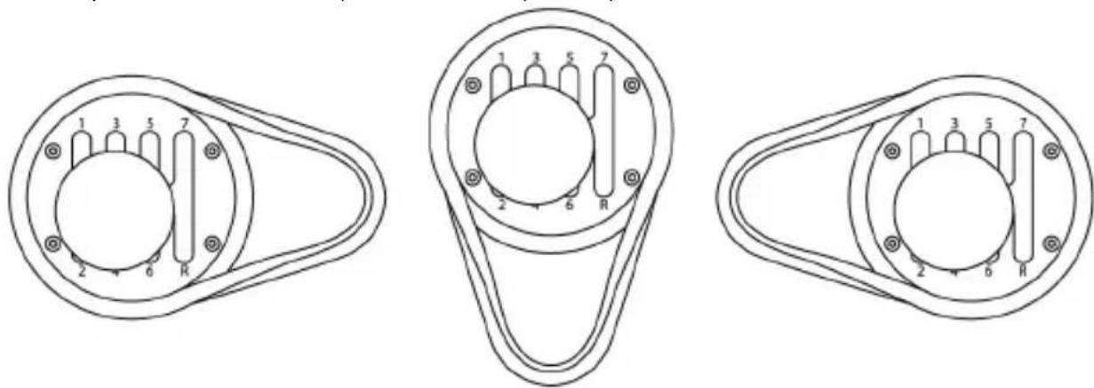 THRUSTMASTER TH8A Shifter - POSICIONAR E RODAR A CHAPA DA ALAVANCA DE VELOCIDADES (PODE SER AJUSTADA SOBRE 360^ ) - 2