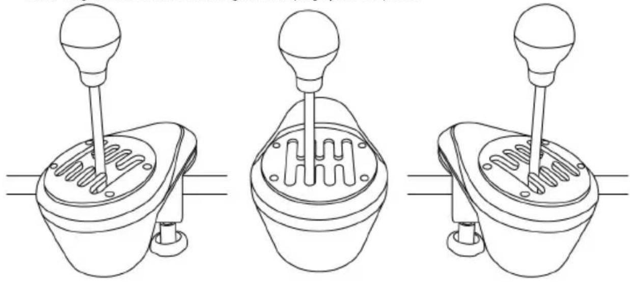 THRUSTMASTER TH8A Shifter - Positioning and rotating the clamping system (can be adjusted by 360^ ) - 2