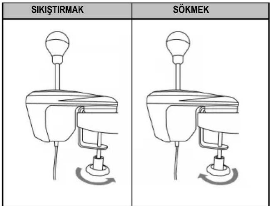THRUSTMASTER TH8A Shifter - Vites kolunun bir masa veya bankoya montaji - 1