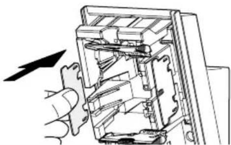OPTEX HX80NRAM - En cas de plaque obturatrice non utilisée, la placer dans la position de réserve. - 1