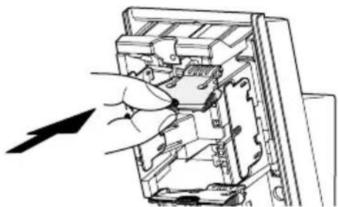 OPTEX HX80NRAM - Appuyer sur la plaque jusqu'à ce qu'elle s'enclenche. - 1