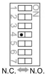 OPTEX HX80NRAM - -TYPE DE SORTIE DEFAULT Interrupteur DIP - 1