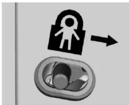 GMC Acadia (2019) - Verrouillagedesecurité manuel - 1