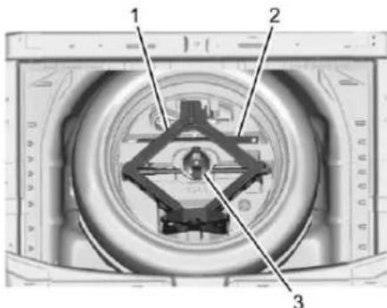 GMC Acadia (2019) - Déposedupneudesecoursedesoutils - 2