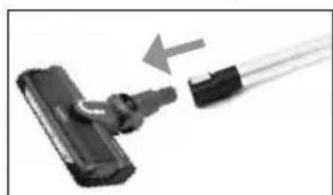 INVENTUM DE010 - DIE TURBOBÜRSTE ANBRINGEN UND ABNEHMEN - 1