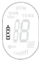 TOPCOM TwinTalker 3700 Duo Pack - BATTERY CHARGE LEVEL/LOW BATTERY INDICATION - 1