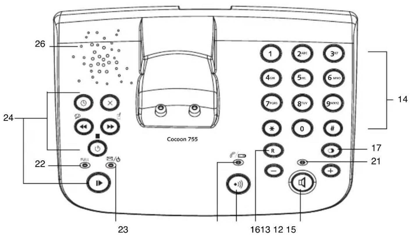 TOPCOM Cocoon 755 - HANDSET BASISEINHEIT - 5