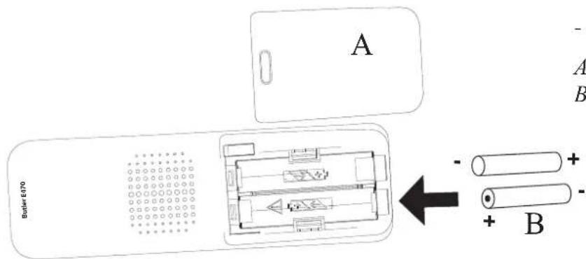 TOPCOM Butler E470 - De handset installeren - 1