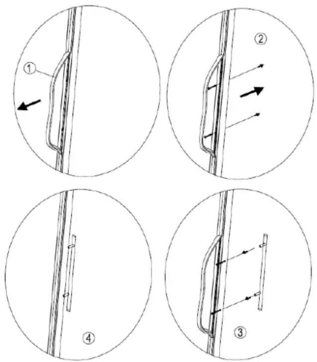 CASO DryAged Cooler 688 - The handle installing - 1