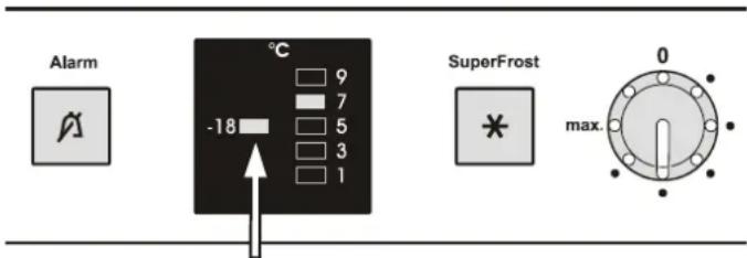 FRANKE FCT 4101 N XS - Temperatuurdisplay - vriesgedeelte - 1