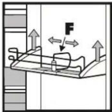 FRANKE FCT 4101 N XS - Modificare la posizione delle mensole nello sportello - 1