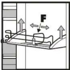 FRANKE FCT 4101 N XS - Mudar as prateleiras da porta - 1