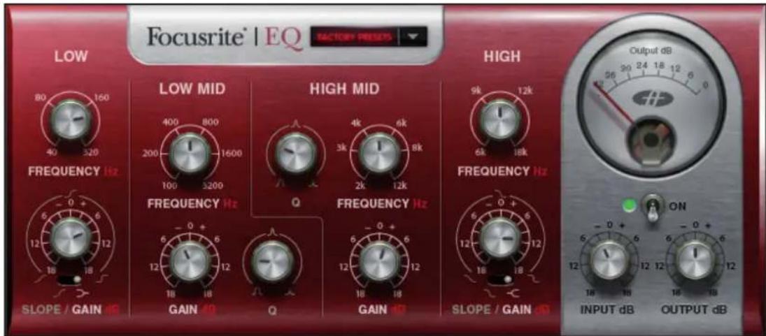 FOCUSRITE Scarlett Plugin Suite - Égalisation (EQ) - 1