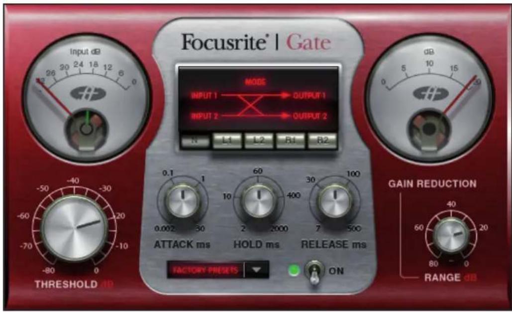 FOCUSRITE Scarlett Plugin Suite - Gate - 1