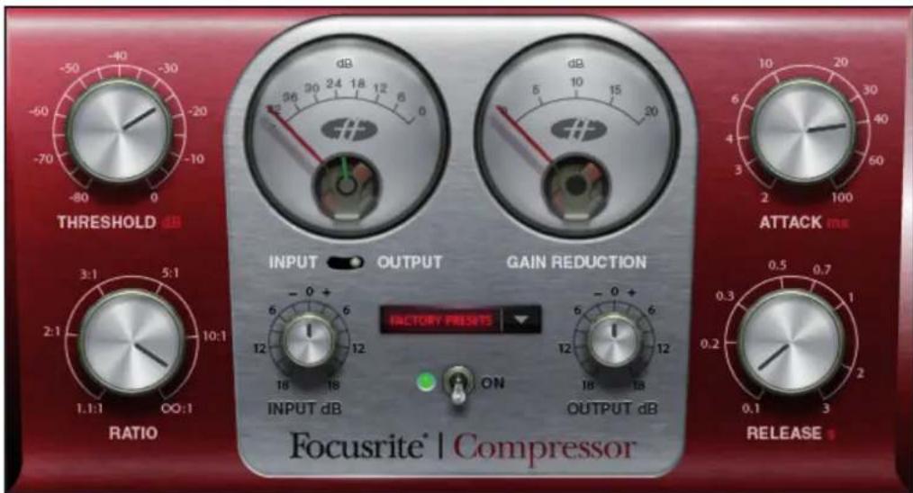 FOCUSRITE Scarlett Plugin Suite - Scarlett Plug-in Suite Modules Compressor - 1
