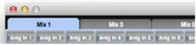FOCUSRITE Scarlett 18i8 - Onglet de mixage - 1