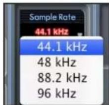 FOCUSRITE Scarlett 18i6 - Affichage Sample rate - 1