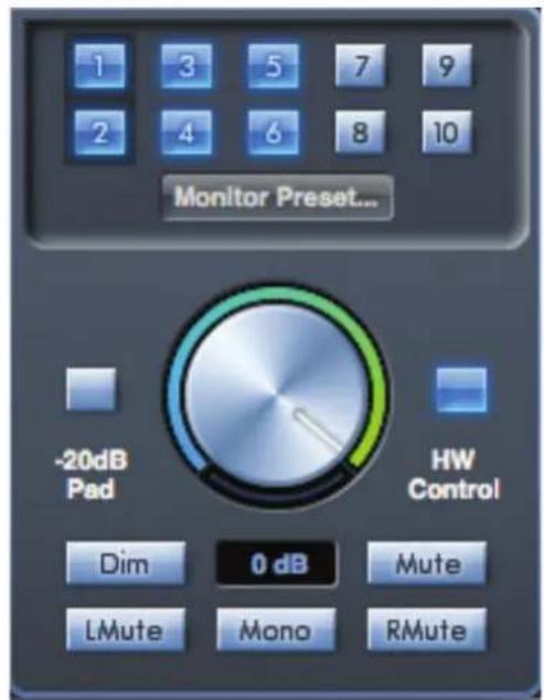 FOCUSRITE Scarlett 18i20 - Section d'écoute de contrôle (Monitor) - 1